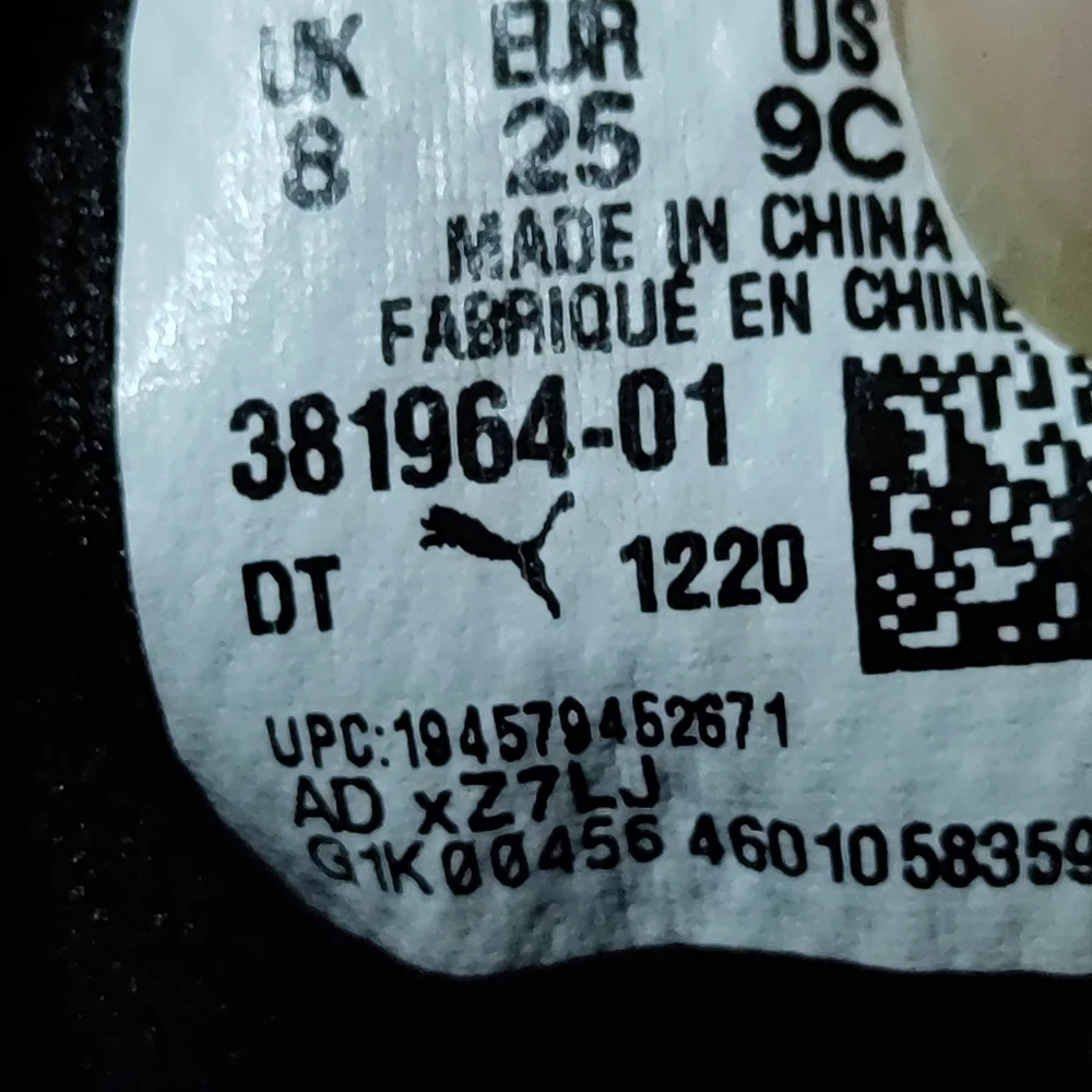 Puma Future Rider toddler slip on sneakers size 9c